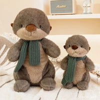 peluche-loutre-echarpe